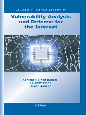 cover image of Vulnerability Analysis and Defense for the Internet